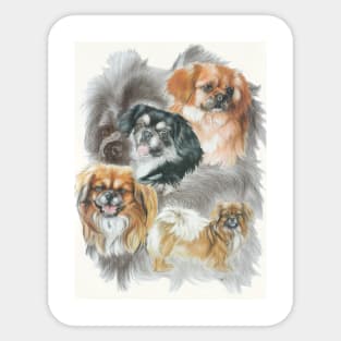 Tibetan Spaniel Medley Sticker